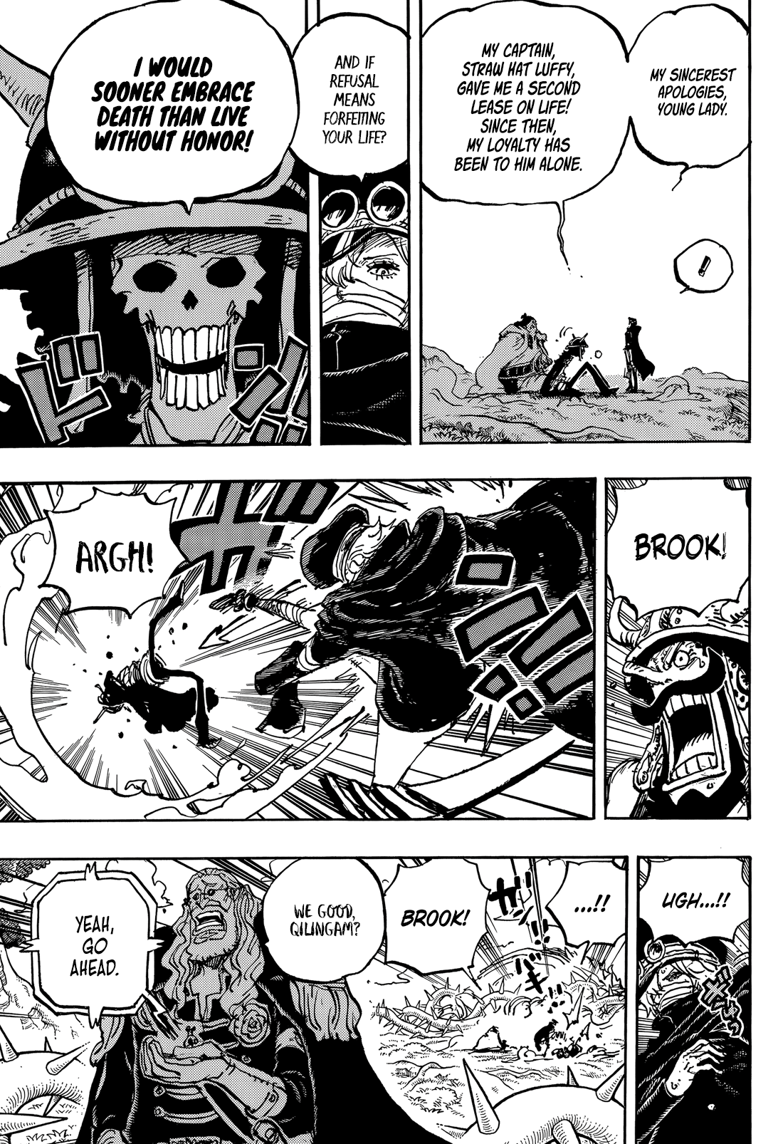 ONE PIECE 漫画 One Piece 1147: Brook's Loyalty to Luffy Will Be Put to Test