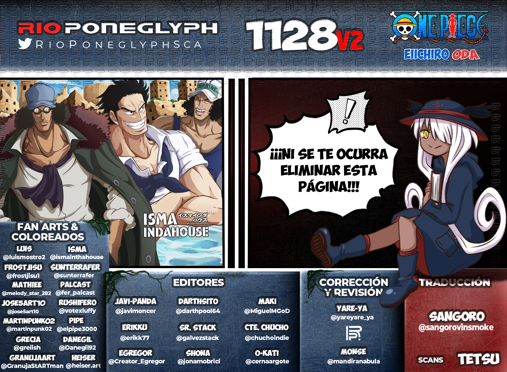 One Piece Manga 1128 [Rio Poneglyph] - One Piece Fans